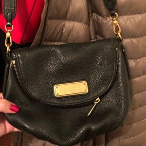Marc Jacobs Black And Gold Natasha mini crossbody
